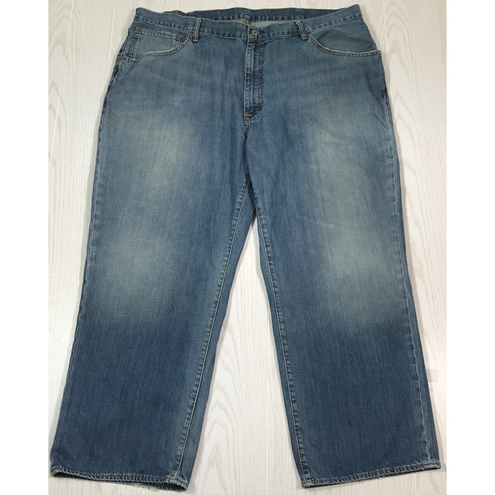 Polo Ralph Lauren Big Size Jeans 46x30 Blue Ashmore 100% Cotton Relaxed Work